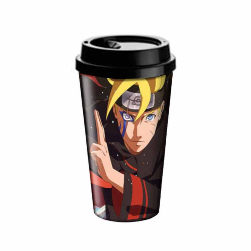 Copo Viagem Nuvem Akatsuki Naruto 400ml