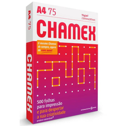 Papel Sulfite Chamex Office 75g A4 - Pacote Com 500 Folhas Menor preço em Papel Sulfite Chamex Office 75g A4 - Pacote Com 500 Folhas