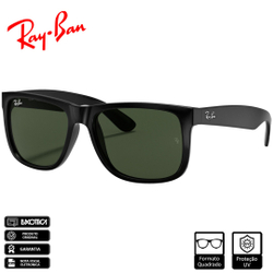 Menor preço em Óculos de Sol Ray-Ban Justin Clássico Armação Preto Lentes Verde Clássica G-15 - RB4165L 622/71 57-16