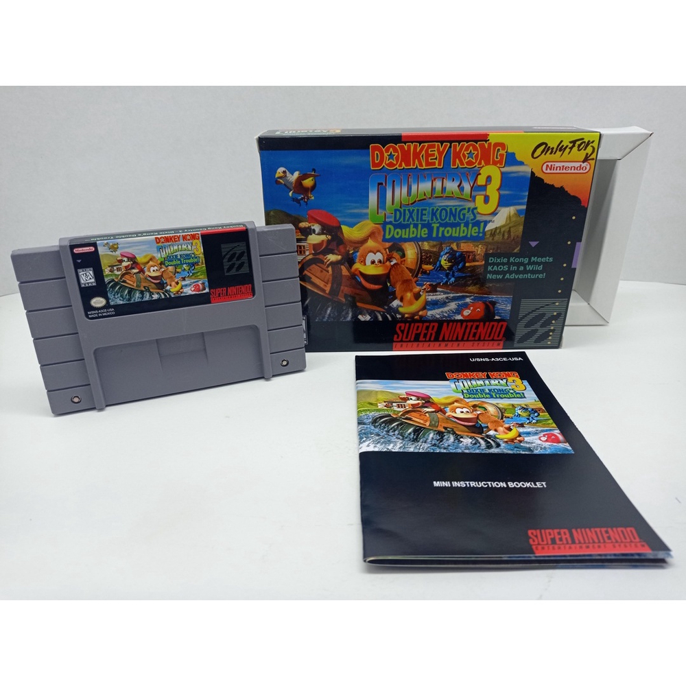 Fita / Cartucho Donkey Kong Country 3 com caixa e manual Super