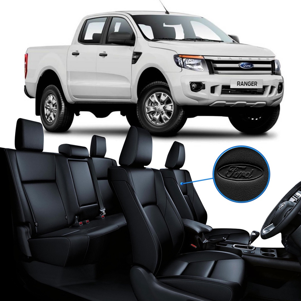 Capa De Banco Couro Ecol Gico Ford Ranger Cd A Submarino