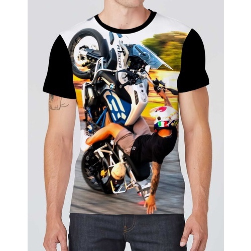 Camiseta Camisa Grau é Arte Becos E Vielas Moto Bololo 01 em