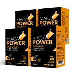 Kit 04 Maca Power 1200mg Vitamina e Minerais Maxinutri Menor preço em Kit 04 Maca Power 1200mg Vitamina e Minerais Maxinutri