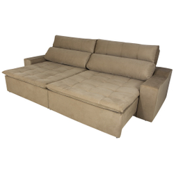 Sofá 4 Lugares Connect 2,30m Com Pillow Retrátil e Reclinável Veludo Menor preço em Sofá 4 Lugares Connect 2,30m Com Pillow Retrátil e Reclinável Veludo
