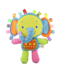 Brinquedo Chocalho Naninha Pelúcia do Bebé -Elefante - Happy Monkey