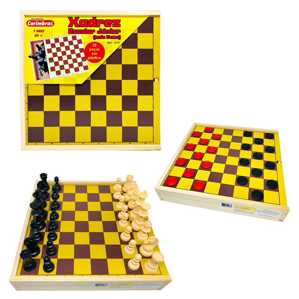 Jogo Xadrez Tabuleiro 32 Pcs