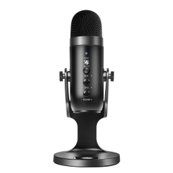 Menor preço em Microfone condensador USB para computador com cancelamento de ruído / botão mudo Microfone de mesa USB com suporte Microfone para pc Suporte para jogos Streaming Podcasting Gravaçã