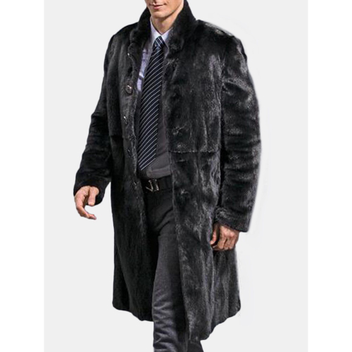 Men Long Trench Marten Casaco De Veludo Preto Faux Fur Winter Warm Thicking Coat Em Promoção Ofertas Na Americanas Men Long Trench Marten Casaco De Veludo, Are Faux Fur Coats Warm