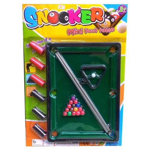 Jogo de Sinuca Infantil Snooker com Mesa Verde com Acessórios 33 x 24 cm em  Promoção na Americanas