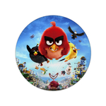 Painel De Festa Personalizado Redondo Angry Birds 1,5x1,5