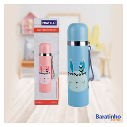Garrafa Térmica Infantil 360ml Inox Fox Color Fratelli Menor preço em Garrafa Térmica Infantil 360ml Inox Fox Color Fratelli