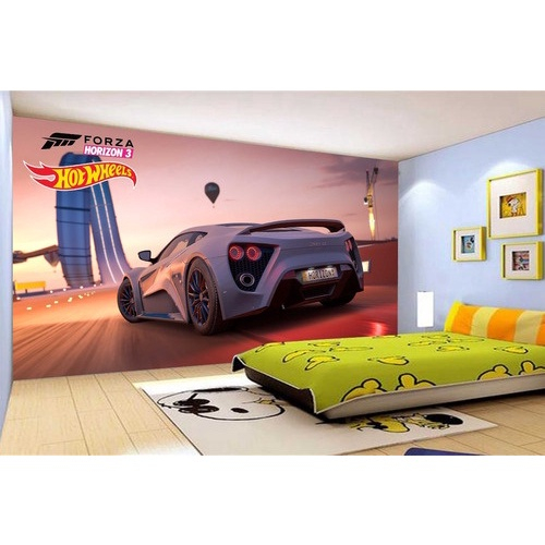 Papel De Parede Hotwheels Carros Pista Forza 8,5m² Nhw07