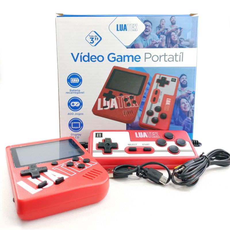 Mini Video Game Portatil 400 Jogos Classico Tv - Ax Super Mario