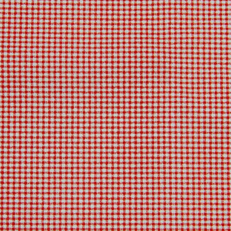 Tecido Sarja Impermeável Estampa Xadrez Vermelho 50cm x 160cm