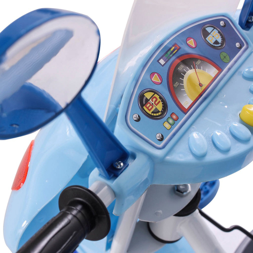 Triciclo Motinha Infantil com Capota Azul Passeio e Pedal Bel em