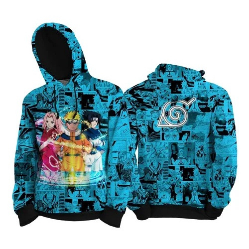 Conjunto Naruto Akatsuki Aldeias Renegadas Moletom Infantil