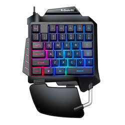 Controlador do jogo um teclado mecânico mão rgb retroiluminado Gaming Keyboard-Omygod é boa?