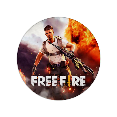 Painel Redondo Free Fire - Adecore Tecidos