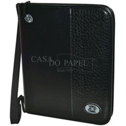 Pasta Fichário Universitário 280mmx370mm 4 Argolas acp Zíper Croco Preto Ref-938 Menor preço em Pasta Fichário Universitário 280mmx370mm 4 Argolas acp Zíper Croco Preto Ref-938