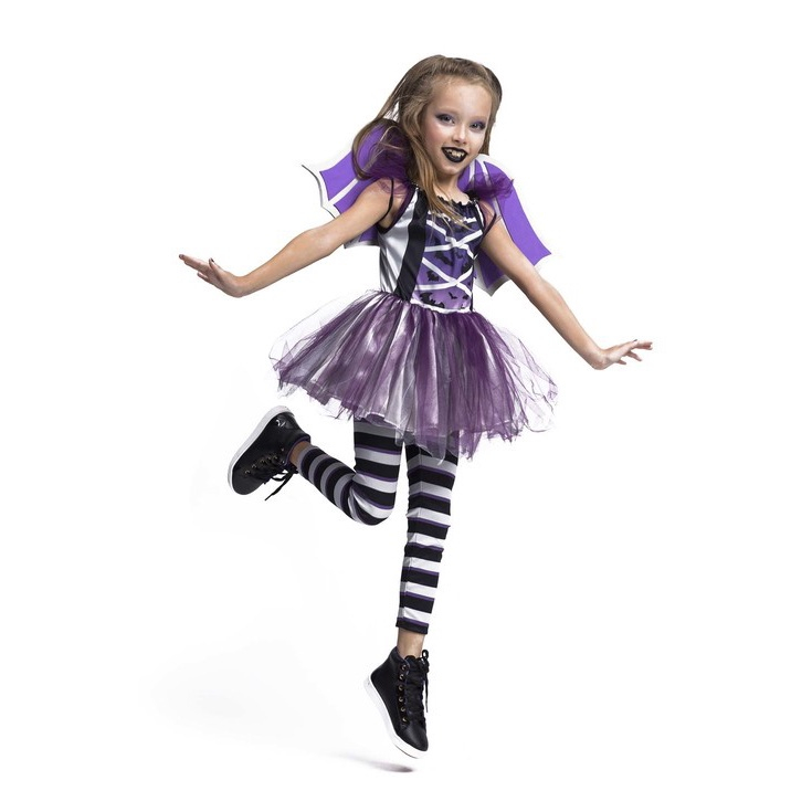 Fantasia Infantil Vampira Halloween Carnaval