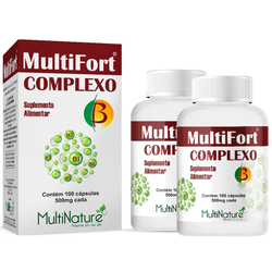 Kit c/ 2 Un. Vitamina Complexo B 500mg 200 Cáps. MultiFort é boa?