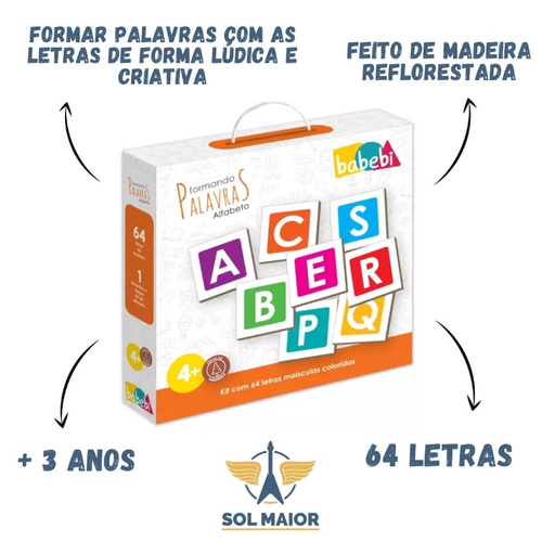 ibasenice Letras de Madeira Bloqueia Os Jogos de Ortografia 1 Conjunto de  Colorido Alfabeto Blocos Com Cartões de Flash Correspondentes Abc Cubos  Palavras Aprendendo Brinquedo Montessori