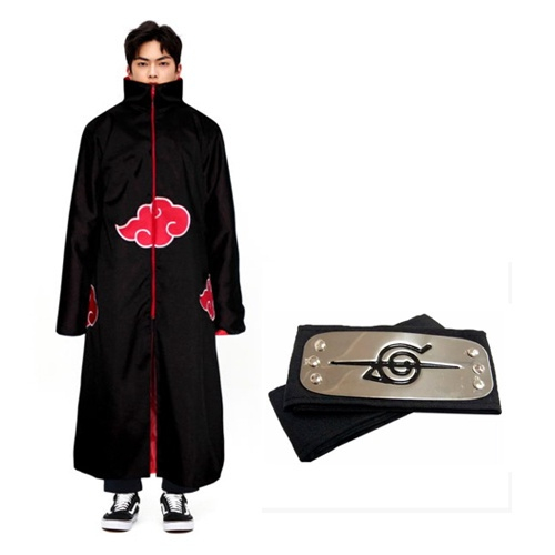 Capa Manto Akatsuki Barato Infantil Itachi Cosplay Nuvem Vermelha :  : Moda