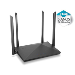 Menor preço em Roteador Wireless Roteador DIR-822 + AC1200 wi-fi Dual band com wan Giga e Rede fast
