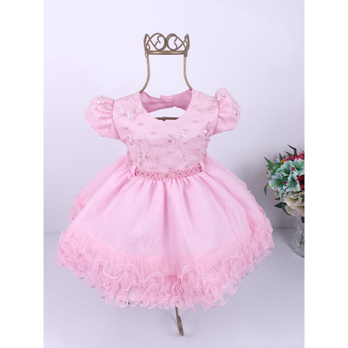 VESTIDO BEBÊ RECÉM-NASCIDO PRINCESINHA