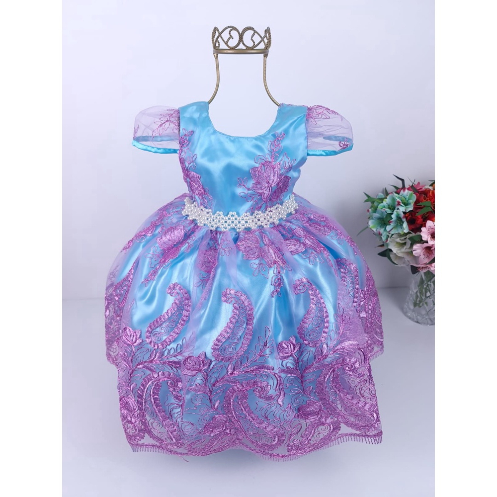 Vestido de Festa Pequena Sereia -vestidos de temas infantil