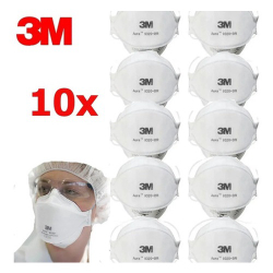 Kit 10 Mascaras 3M 9320 Aura PFF2 N95 Menor preço em Kit 10 Mascaras 3M 9320 Aura PFF2 N95