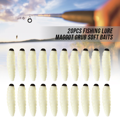 Pcs Cm G Isca De Pesca Larva Grub Macios Iscas De Pesca Iscas De Pesca Em Promo O