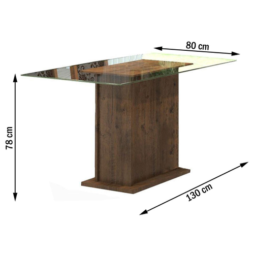 Mesa de jantar 6 lugares kim zara dover/malta - viero móveis - Imagem 3