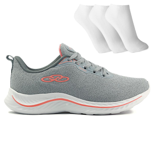 Tenis feminino cor store cinza