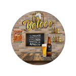 Painel Temático De Festa Redondo Decoração de Boteco