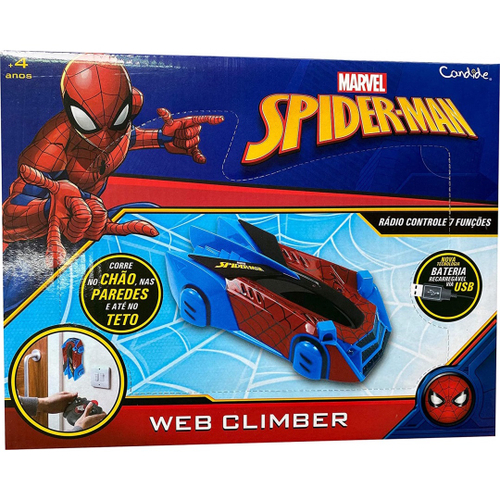 Carrinho de Corrida de Controle Remoto Homem Aranha - Marvel