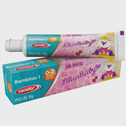Gel dental condor s/ fluor - lilica baby Menor preço em Gel dental condor s/ fluor - lilica baby