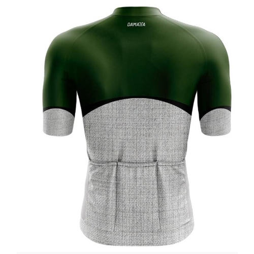 Camisa Ciclismo Damatta Bike Retrô Verde - Masculina - Imagem 2