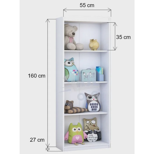 Armário Expositor Branco De Brinquedos Balcão Estante - Imagem 4