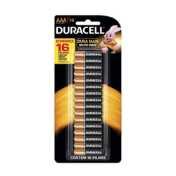 Pilha Alcalina Aaa Duracell Cartela c/ 16 Pilhas Menor preço em Pilha Alcalina Aaa Duracell Cartela c/ 16 Pilhas