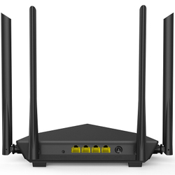 Roteador Tenda AC10 Roteador Wifi sem fio Dual Band 2.4G / 5G 1000Mbps Repetidor Gigabit Controle Remoto de app Antena de alto ganho 4 * 6dBi Preto é boa?