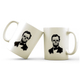 Caneca De Porcelana Presidente Lincoln Morto Caveira - Imagem 1