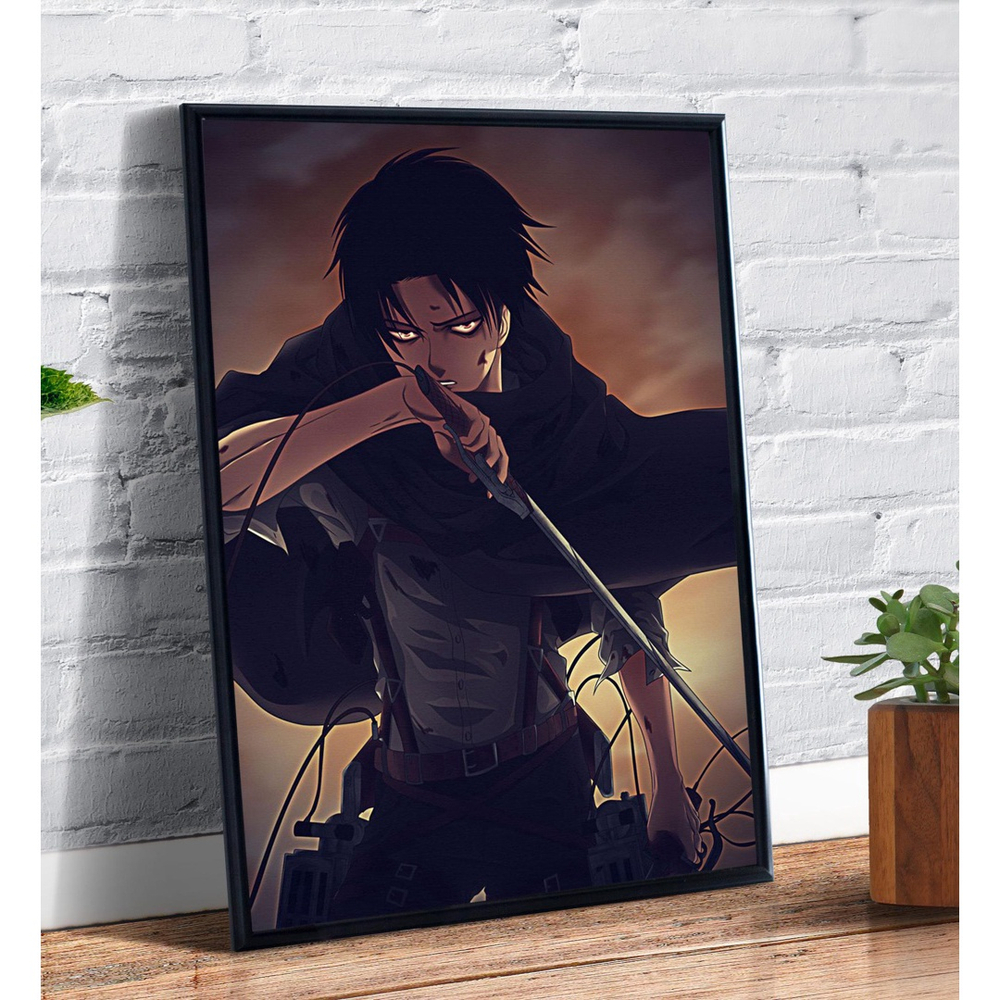 Kit 10 Quadros De Anime De Gigantes Levi 13x20 - Leão Placas Decorativas -  Quadro Decorativo - Magazine Luiza