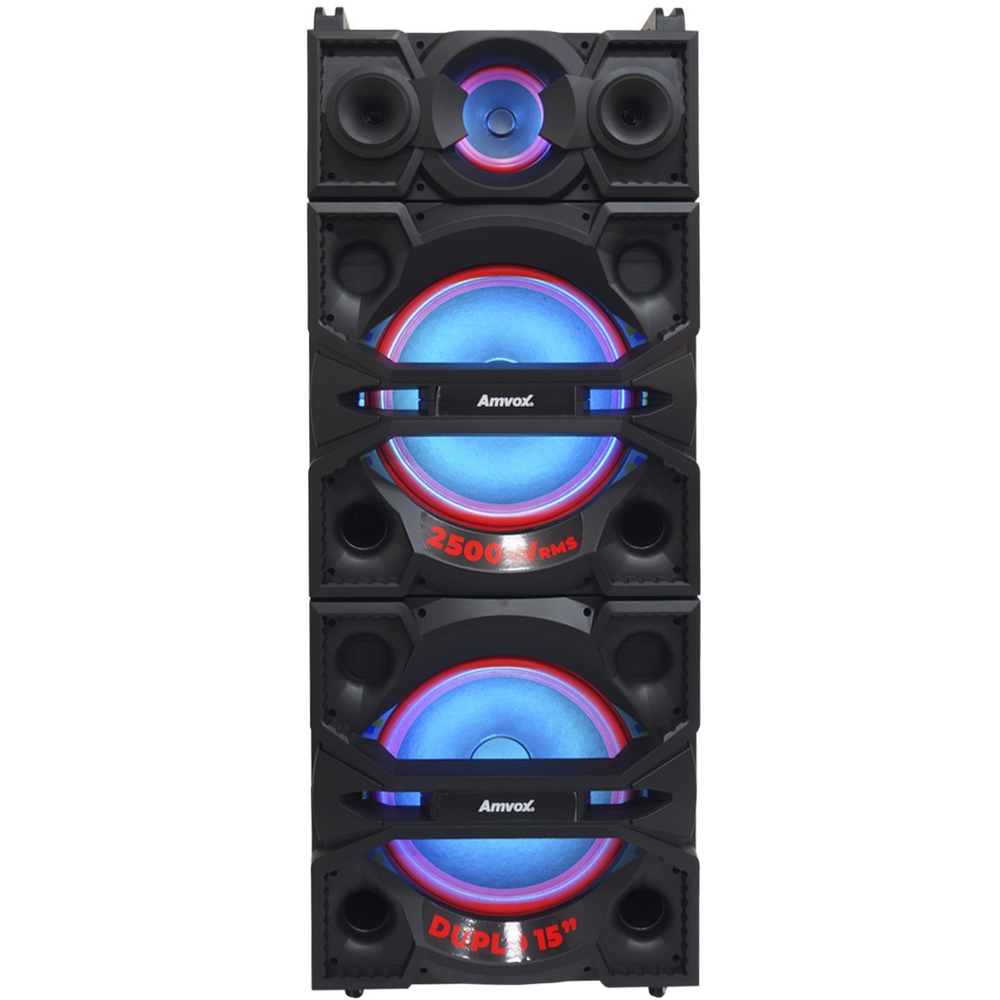 Caixa Som Amplificada Bluetooth W Rms Woofer Mp Fm Usb Led Tws