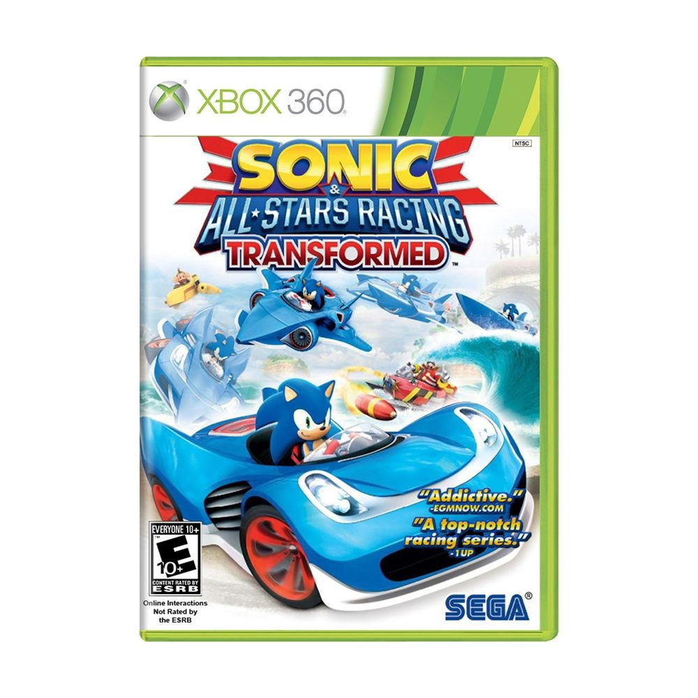 Jogo Sonic & All Star Racing Transformed Xbox 360 Sega com o