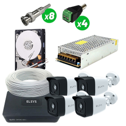 Kit cftv elsys 4 câmeras bnc-phd 328B dvr full HD 4004 é boa?