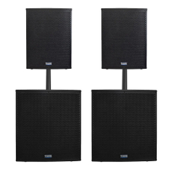 Kit Caixas Ativa E Passiva Af12 + Subwoofer Ativo E Passivo Af15 + 2 Tubos 80 Cm Mark Audio by Attack Menor preço em Kit Caixas Ativa E Passiva Af12 + Subwoofer Ativo E Passivo Af15 + 2 Tubos 80 Cm Mark Audio by Attack