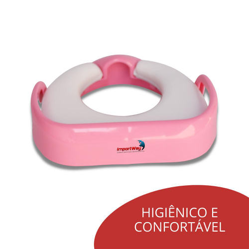 Assento Redutor Infantil Acolchoado Importway Troninho Rosa - Imagem 5