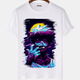 Camiseta masculina Dab Boku No Hero Vilão Anime Arte Camisa Blusa Branca Estampada - Imagem 1