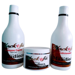 Kit Black Fix Shampoo Condicionador E Máscara Mandioca